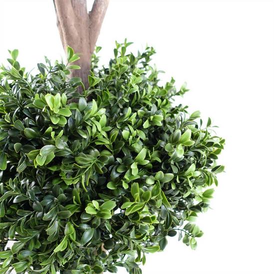 Leaf 120cm Buxus Triple Ball Artificial Tree UV Resistant Outdoor 3