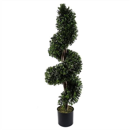 Leaf 120cm Sprial Buxus Artificial Tree UV Resistant Outdoor 1