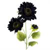 Leaf Pack of 6 x 88cm Purple Artificial Sunflower - 3 heads thumbnail 5