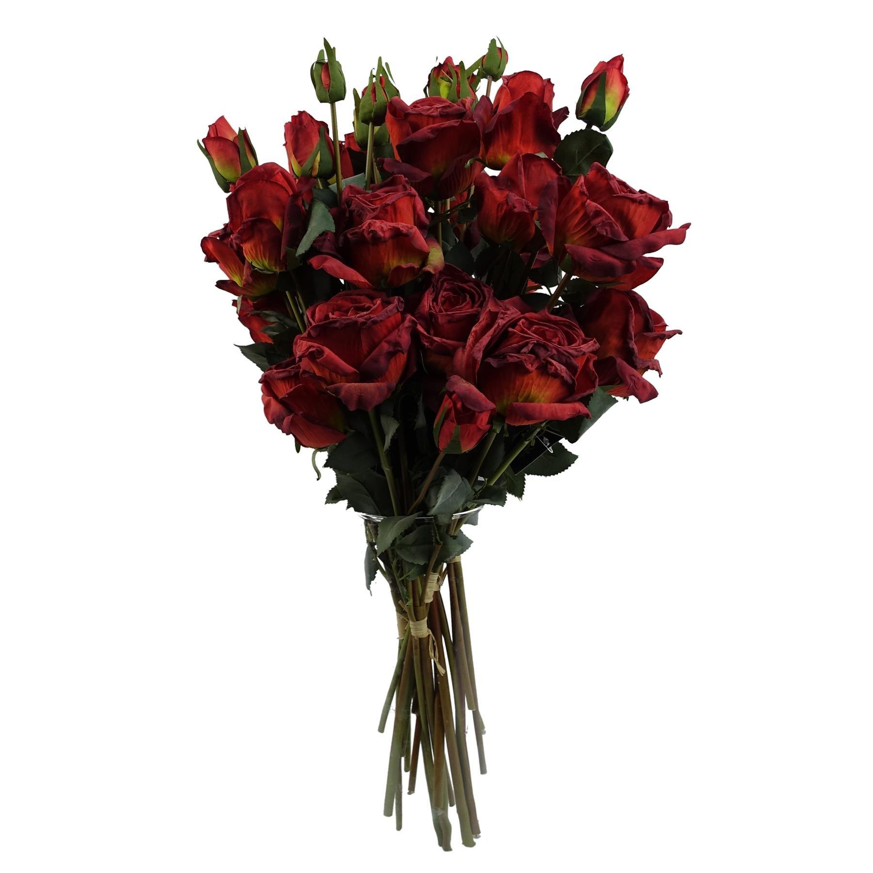 6 x 60cm Red Rose Artificial Flowers