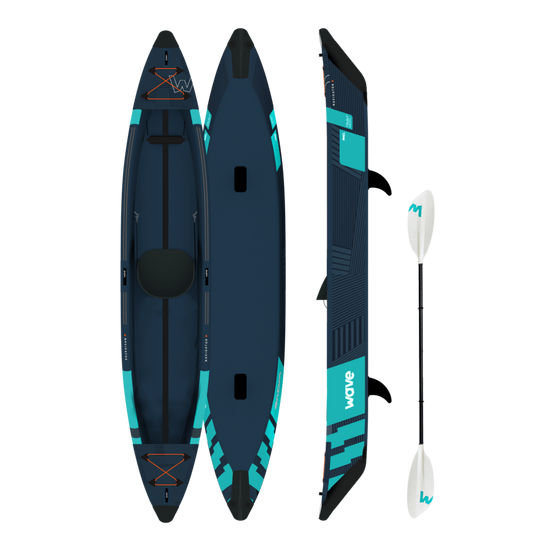 Wave Sups Navigator Drop Stitch 1/2 Person Kayak | 1 Seater Package 1