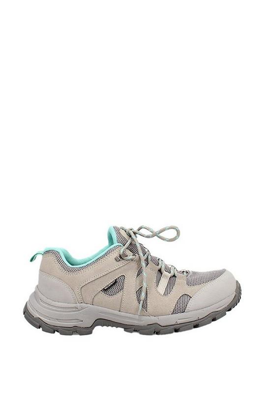 Shuropody Ava Wide Fit Women's Suede Lace Up Flat Hiking Style Shoe 1