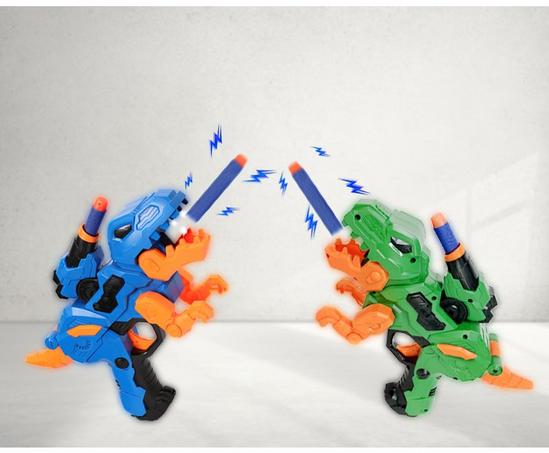 Alivio Kids Dinosaur Blaster Gun With Soft Foam Darts & Targets 2