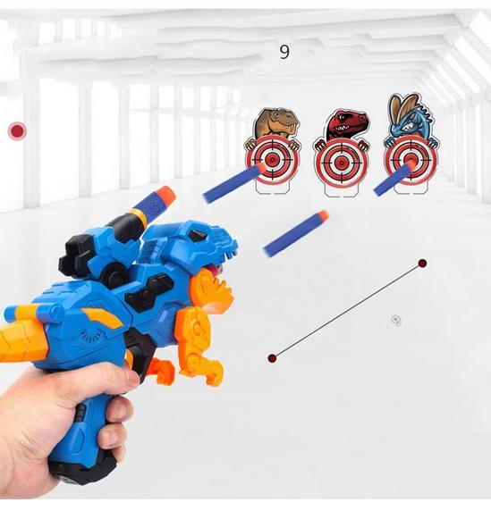 Alivio Kids Dinosaur Blaster Gun With Soft Foam Darts & Targets 5