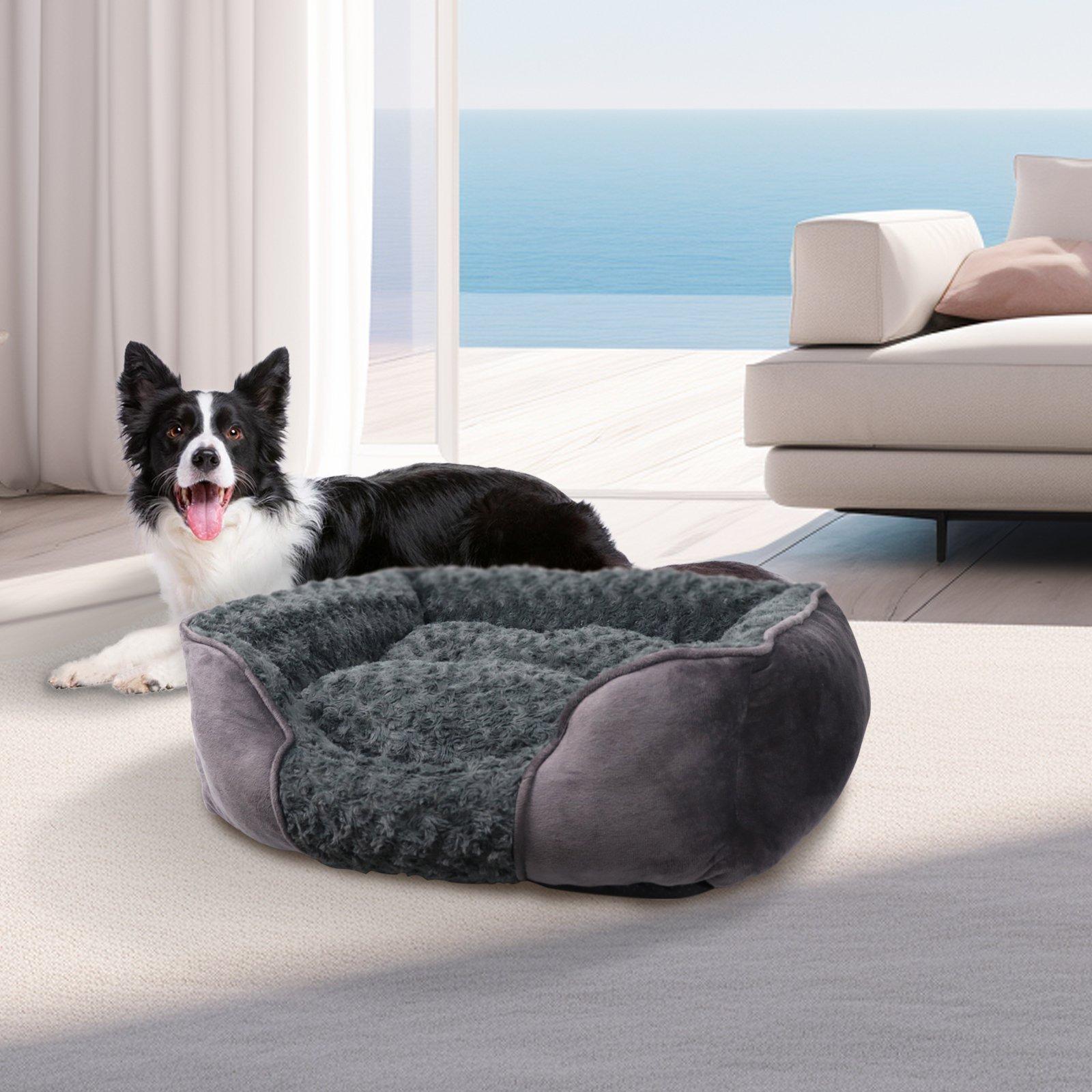 PET Dog Sofa Bed Rose Velvet Machine Washable Non-slip Bottom Large
