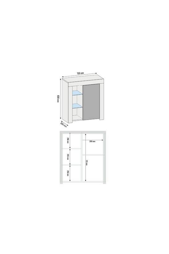 Creative Furniture Sideboard 83cm TV Unit Modern Cabinet Cupboard TV Stand 5