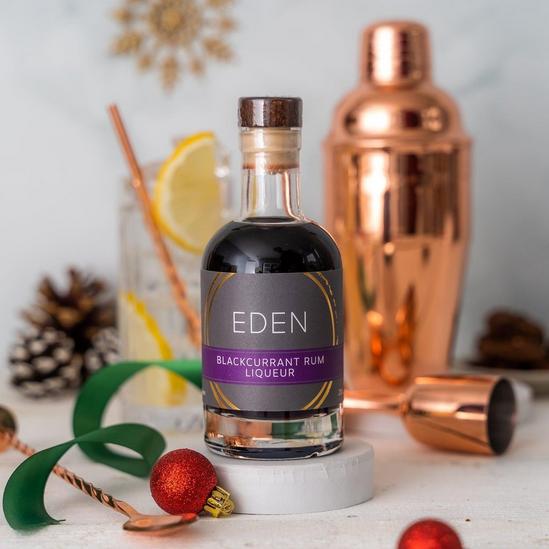 EDEN Treats Blackcurrant Rum Liqueur (200ml) with Gift Tube 1