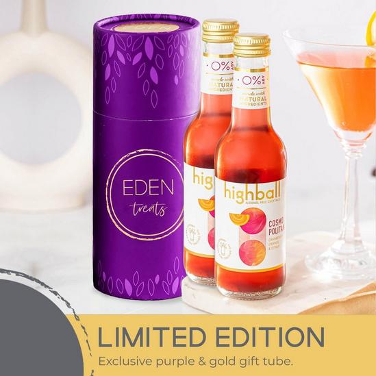EDEN Treats Raspberry Gin Liqueur (350ml) with EDEN Limited Edition Gift Tube 3