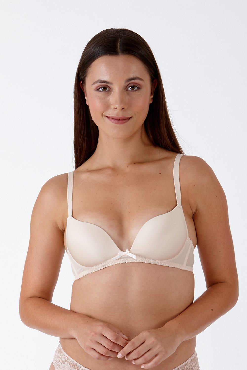 'Pearl' Non Wired Padded Boost Small Cup (AA-A-B) Bra
