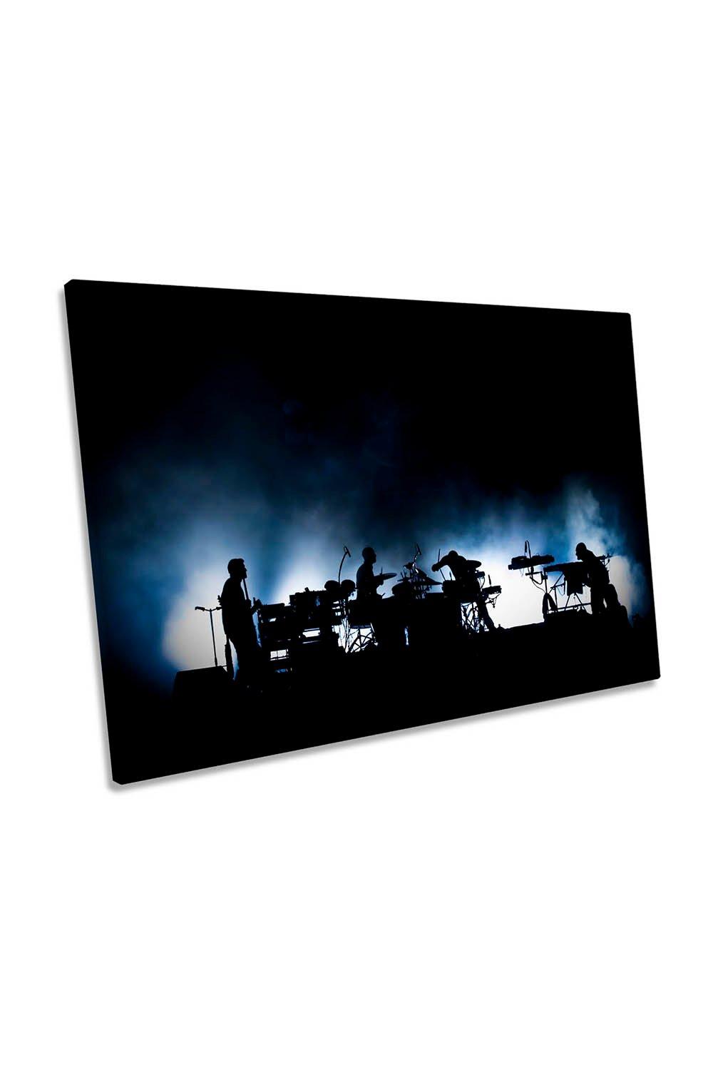 The Band Rock Music Blue Canvas Wall Art Picture Print