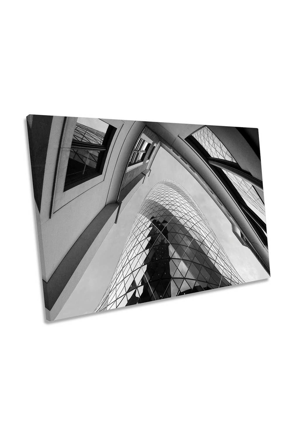 Gherkin London Architecture Canvas Wall Art Picture Print
