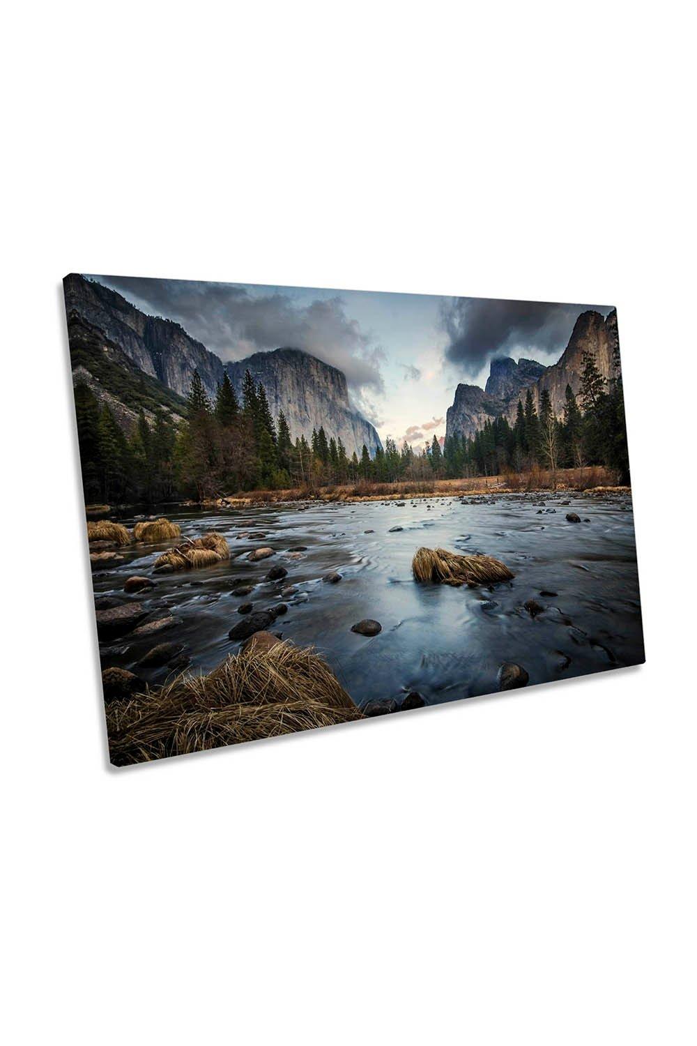 The Dark Flow Yosemite Valley Canvas Wall Art Picture Print