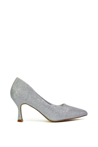 'Romi' Pointed Toe Court Shoes Mid Stiletto Heels