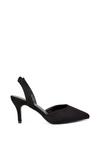 XY London 'Imogen' Pointed Toe Sling Back Stiletto Mid Heel Court Shoes thumbnail 1