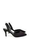 XY London 'Imogen' Pointed Toe Sling Back Stiletto Mid Heel Court Shoes thumbnail 2