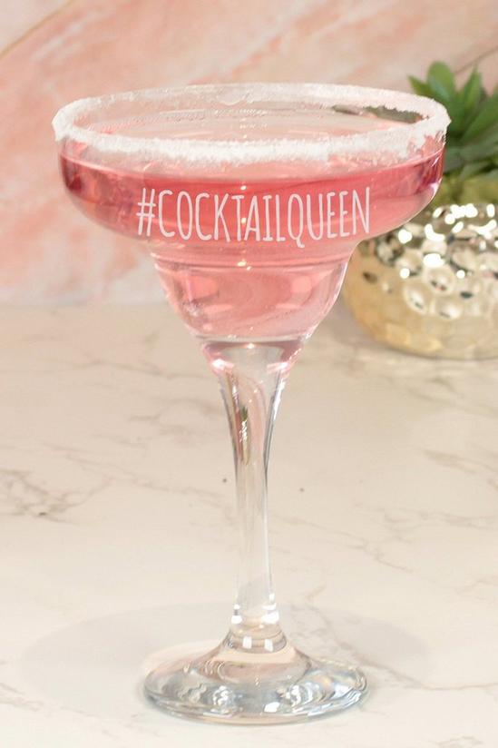 Love Lumi Cocktail Queen Hashtag Engraved Cocktail Glass 1