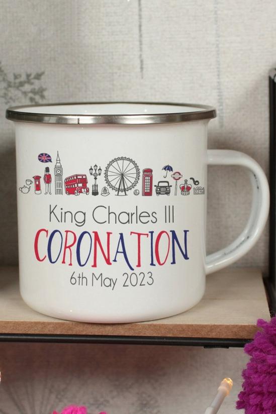 Love Lumi King Charles III Coronation London Landmark Elements Souvenir Enamel Mug 1