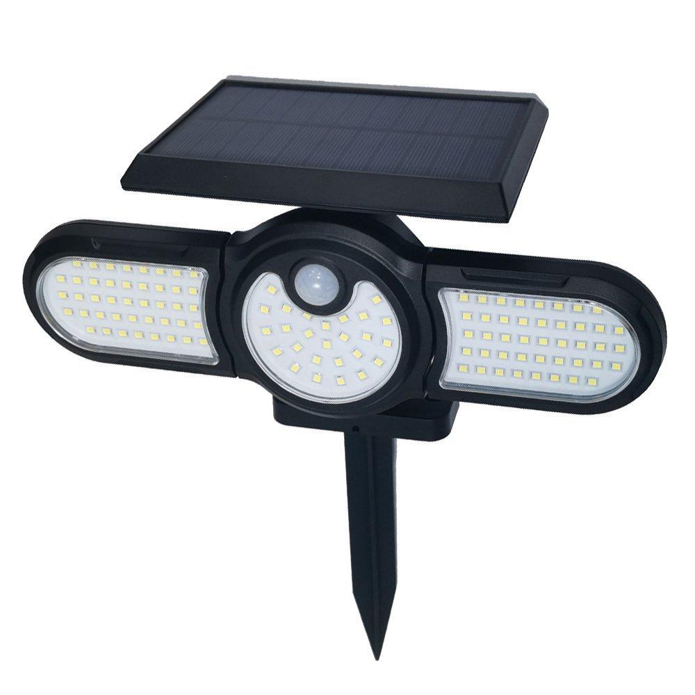 5W LED Solar Wall Lamp Outdoor garden Floodlight PIR Sensor, 6500K (pack of 2)