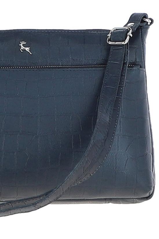 Ashwood Leather Crocodile Print Shoulder Bag: C-55