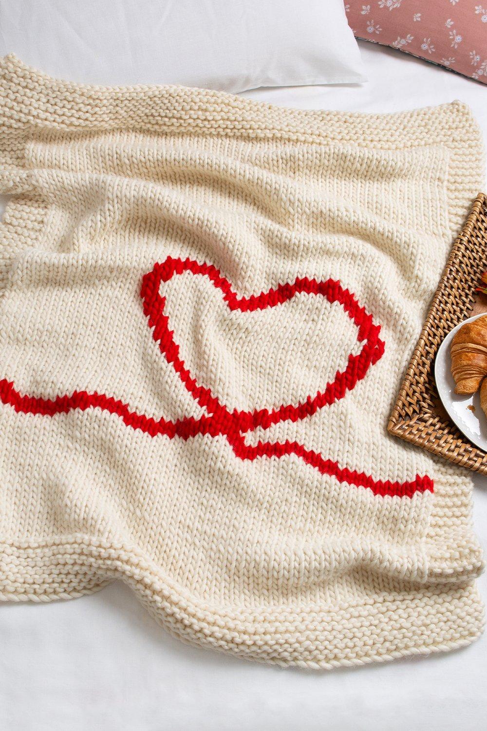 Valentines Blanket - Knitting Kit