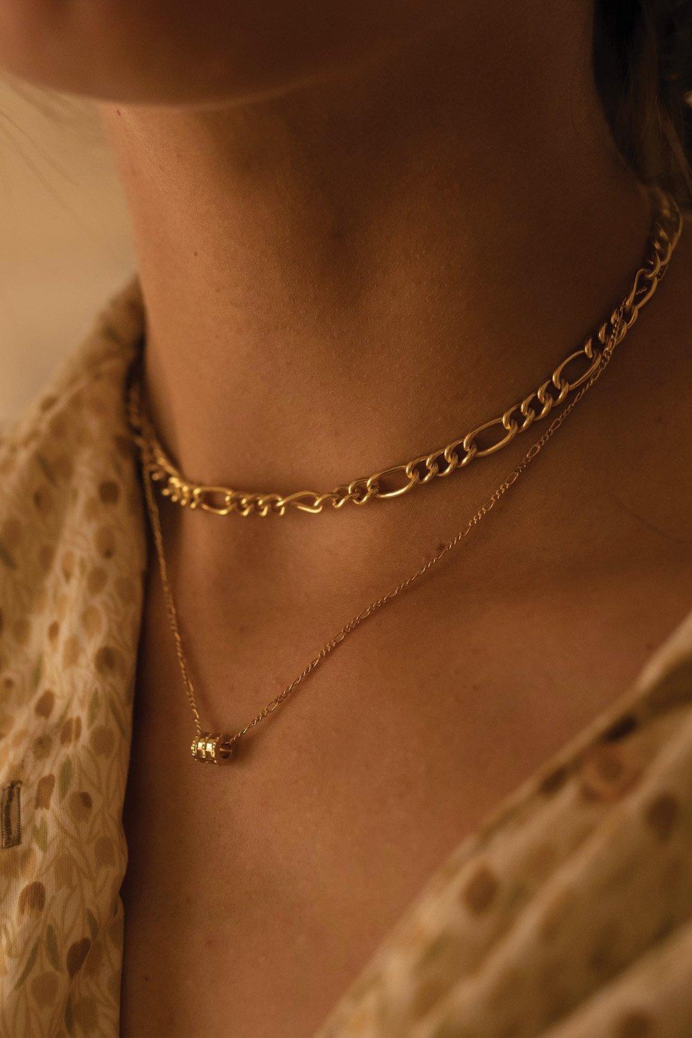 Thick 18K Gold Link Chain Necklace