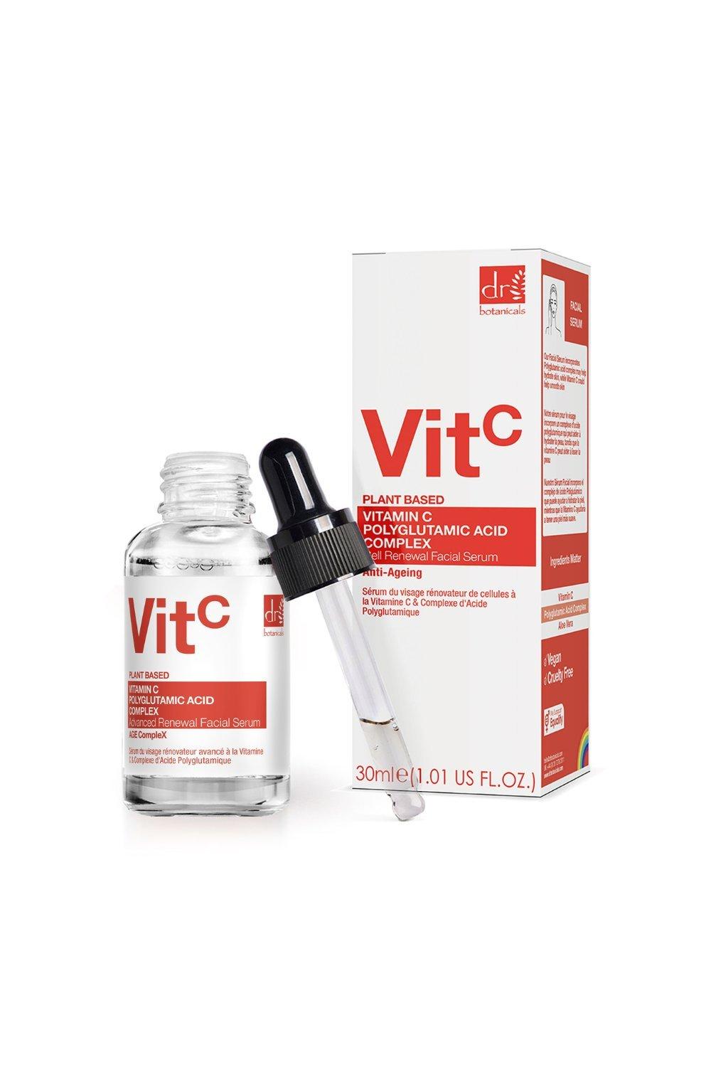 vitamin c & polyglutamic acid anti-ageing facial serum 30ml