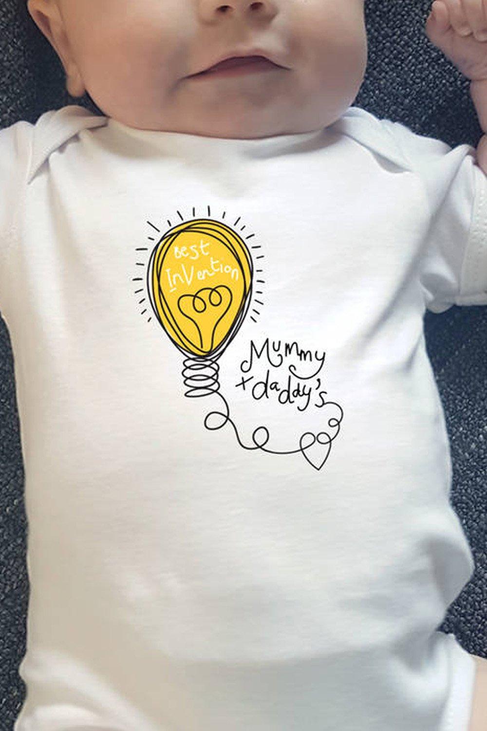 Newborn Baby Gift - Mummy and Daddy’s Best Invention bodysuit / Baby Grow