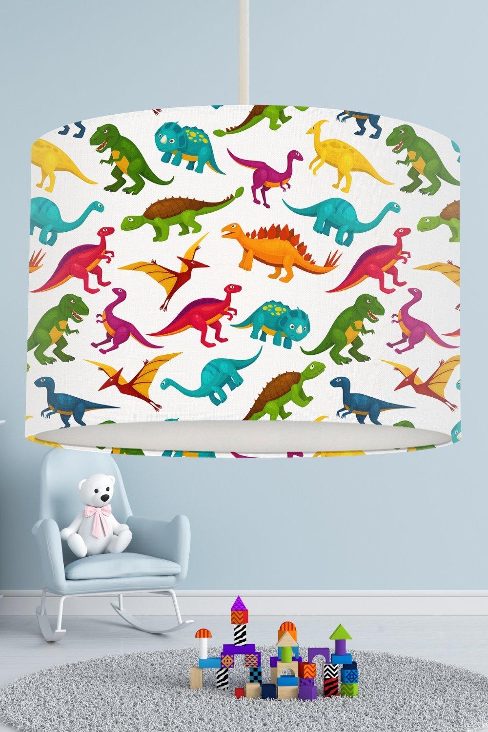 Colourful Dinosaurs Lampshade