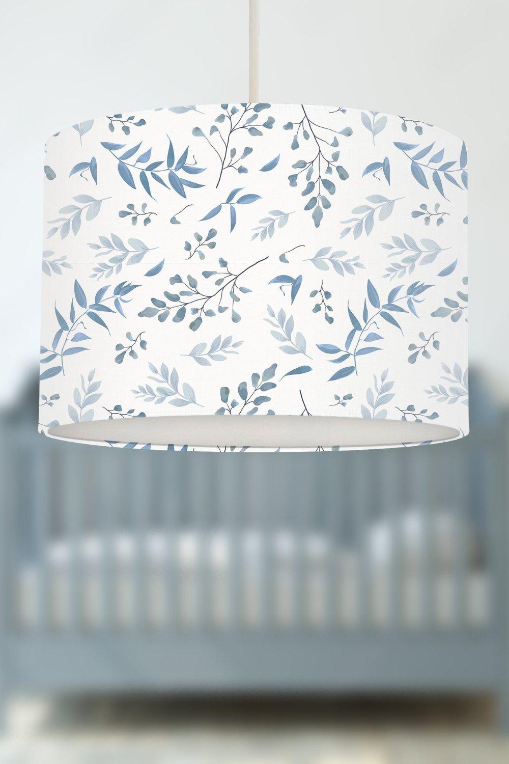 Blue Leaves Lampshade