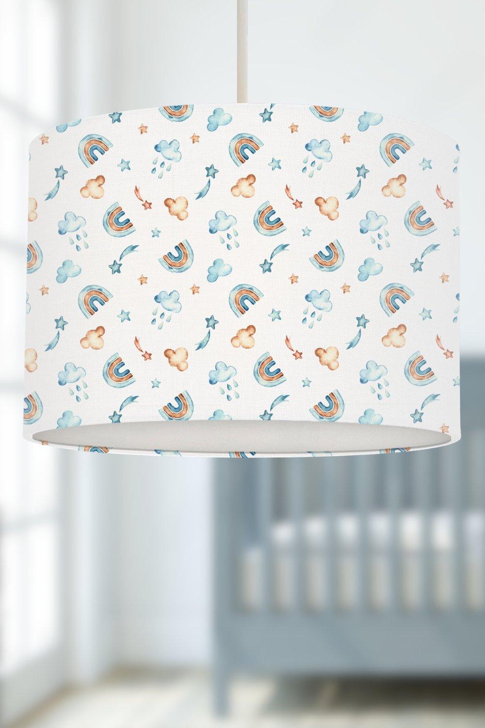 Mini Rainbows and Clouds Lampshade
