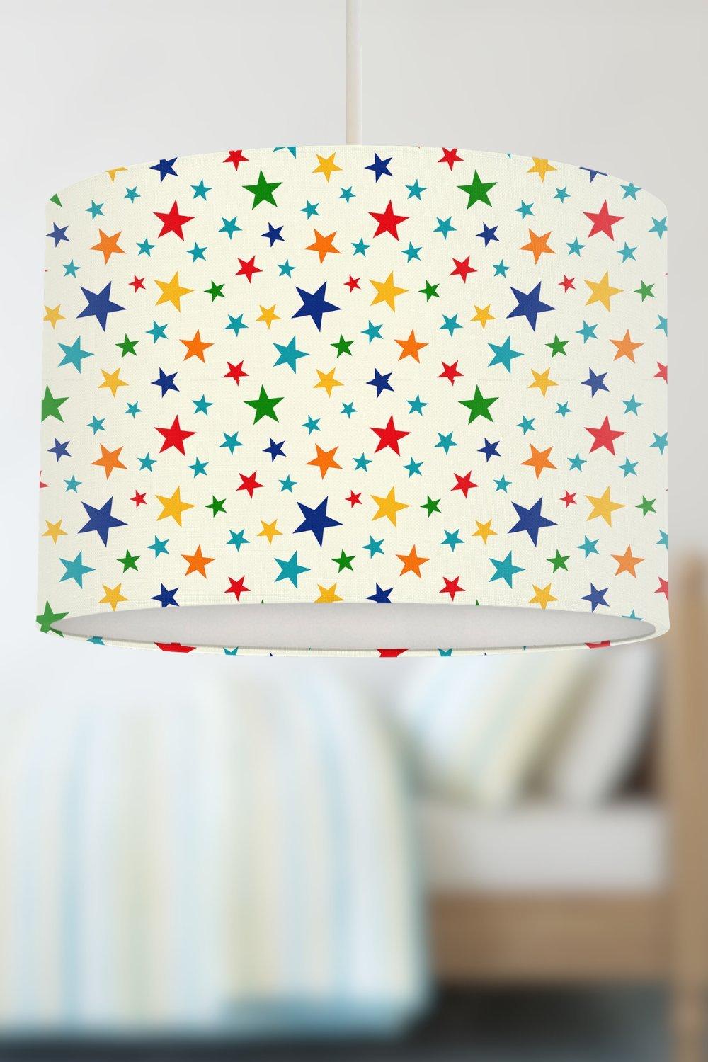 Multi Coloured Star Lampshade
