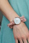 The Colourful Aura Pink Handmade Colour Women Elastic Strap Bracelet Wristwatch thumbnail 1