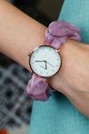 The Colourful Aura Purple Handmade Colour Women Elastic Strap Bracelet Wristwatch thumbnail 1