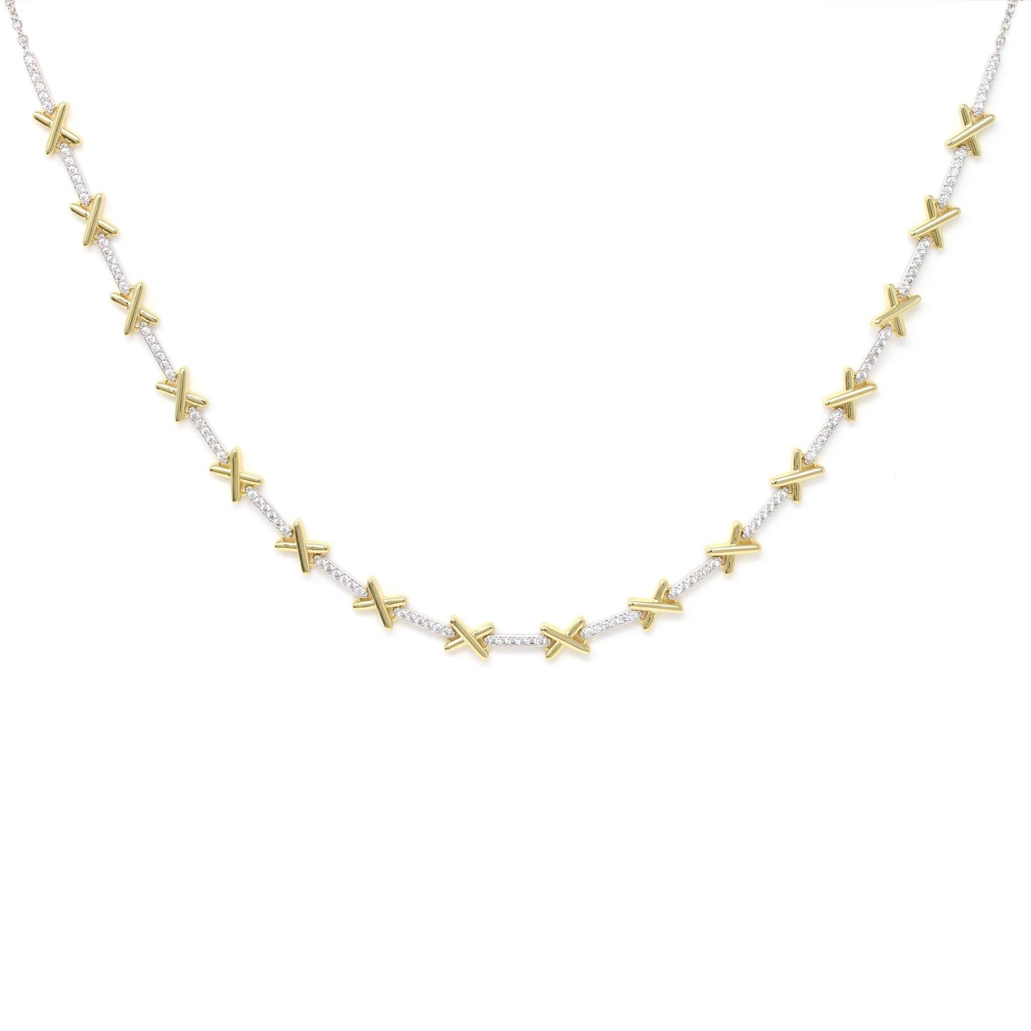 Luxe Kiss Tennis Necklace