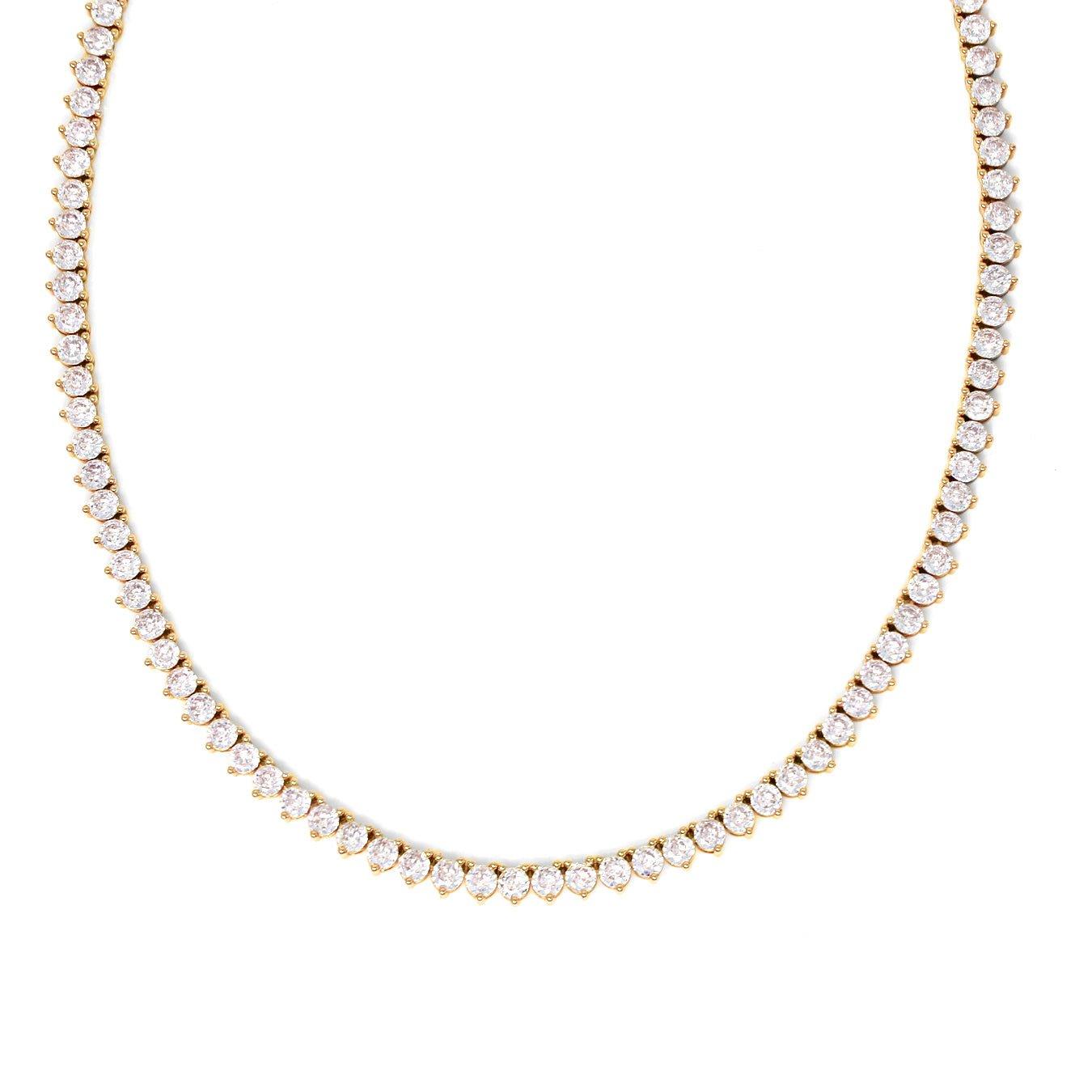 Love Tennis Necklace - Yellow Gold