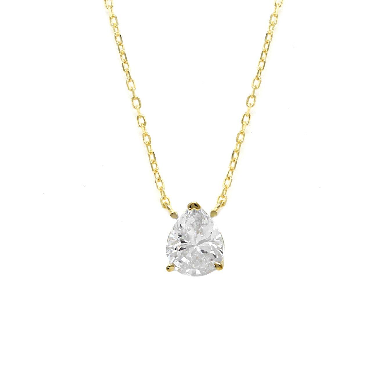 Pear Gold Necklace