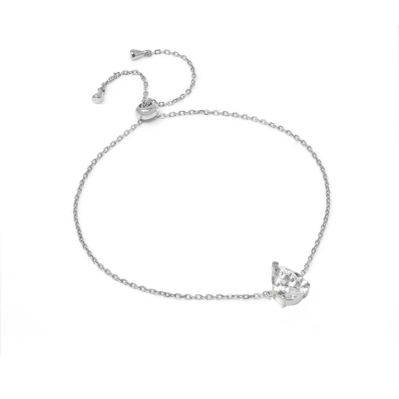 Pear Silver Bracelet