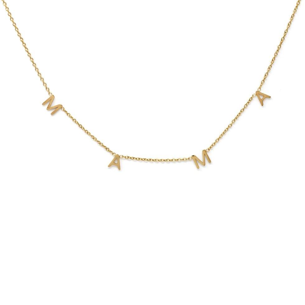 Mama Necklace - Yellow Gold