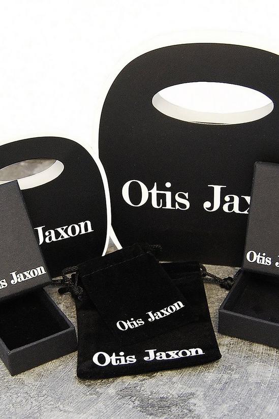 Otis Jaxon London Elliptical Sterling Silver Hoop Earrings 3