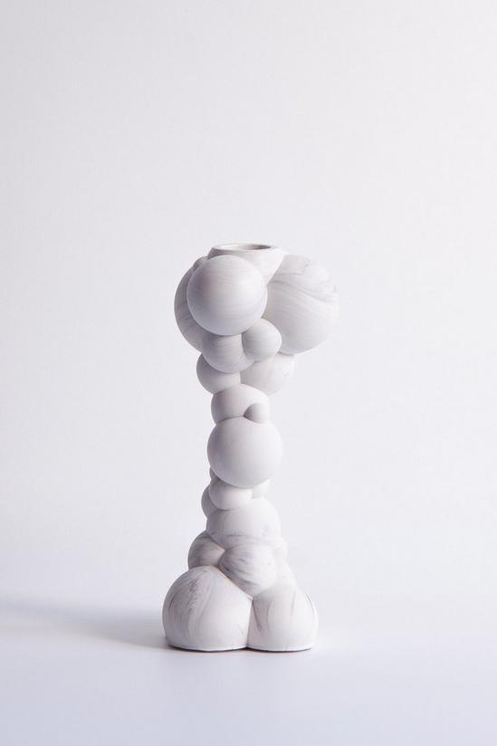 Extra&ordinary Design Molecule Tall Marble Candle Holder 1