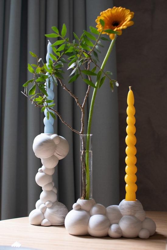 Extra&ordinary Design Molecule Tall Marble Candle Holder 3