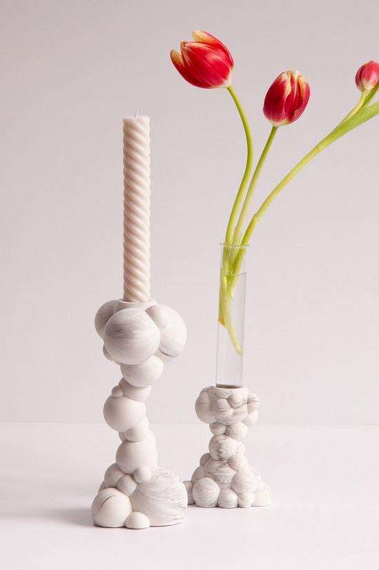 Extra&ordinary Design Molecule Tall Marble Candle Holder 4