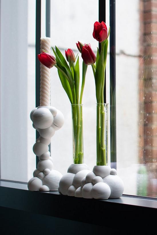 Extra&ordinary Design Molecule Tall Marble Candle Holder 5