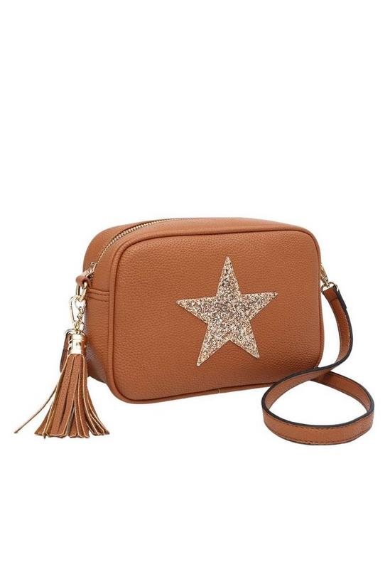 Kitise Sparky Shiny Glitter Star Tassel Charm Crossbody Bag With Tassel Charm 3