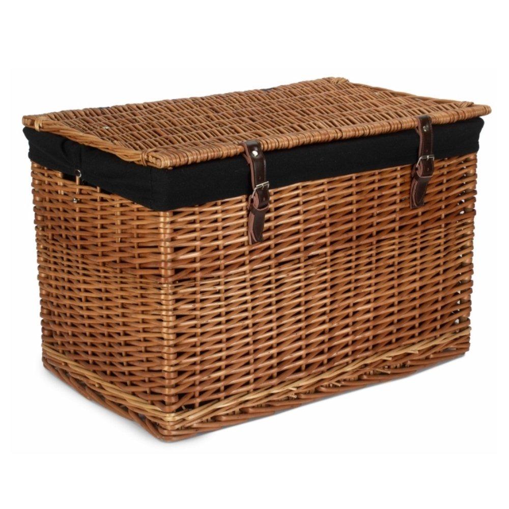 60cm Double Steamed Chest Picnic Basket with Cotton Lining
