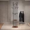Rafaelo Mobilia Industrial Rustic Coat Stand With 2 Shelves thumbnail 3