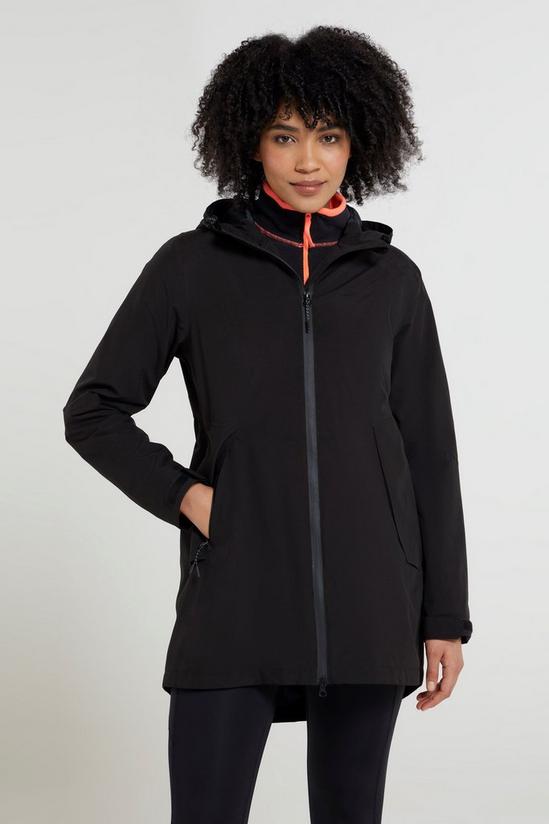 Mountain Warehouse Hilltop II  Waterproof Jacket  Hooded Zip Coat 1