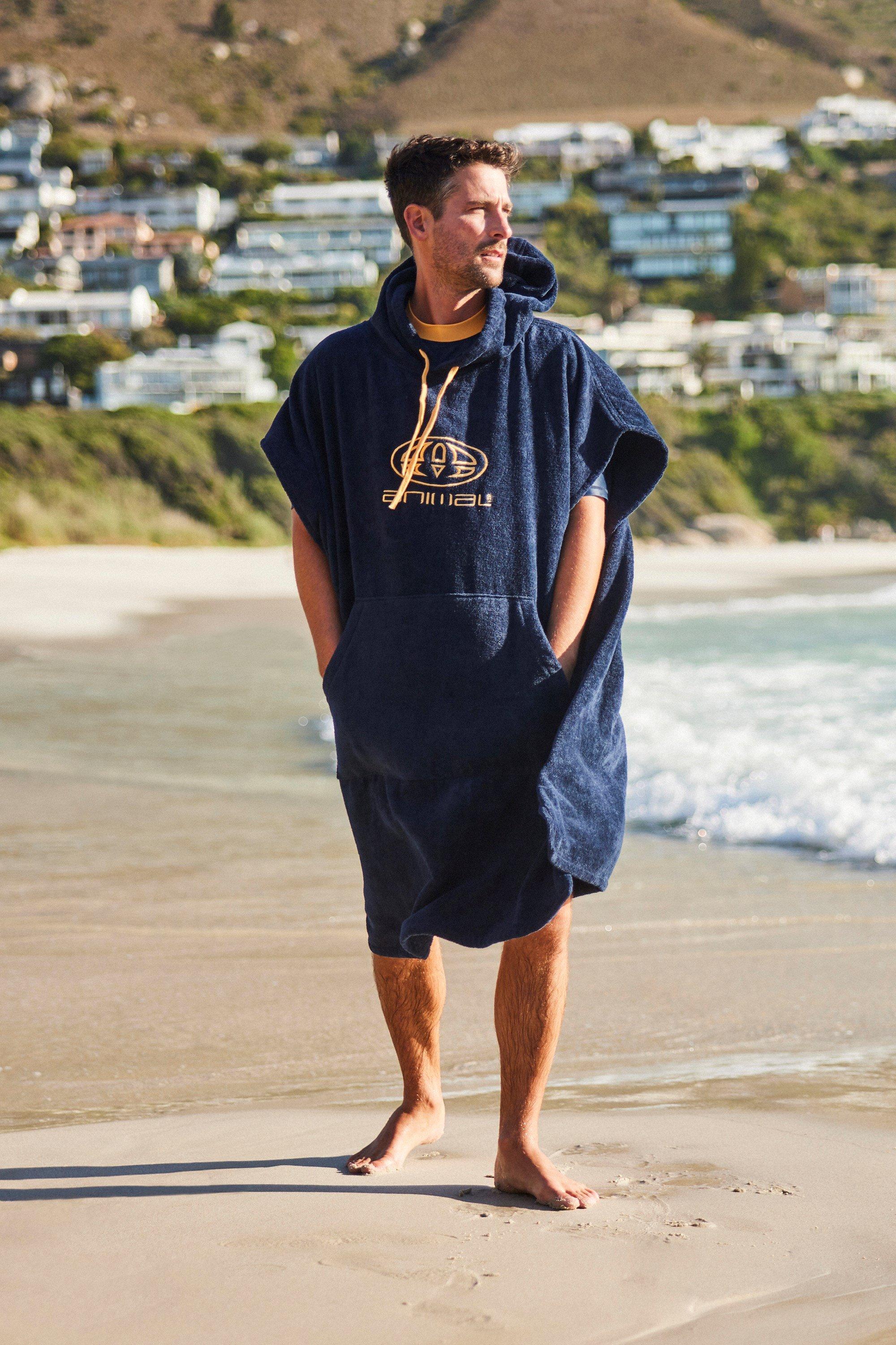 Jacob  Towelling Poncho Organic Robe with Adjustable Hood and Pocket