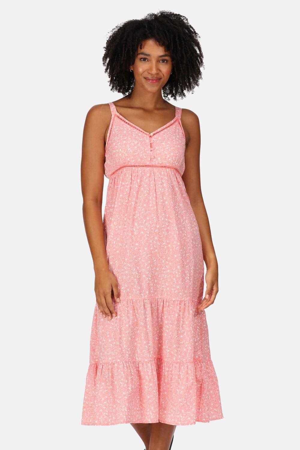 Tiered Coolweave Cotton 'Gazania' Maxi Dress