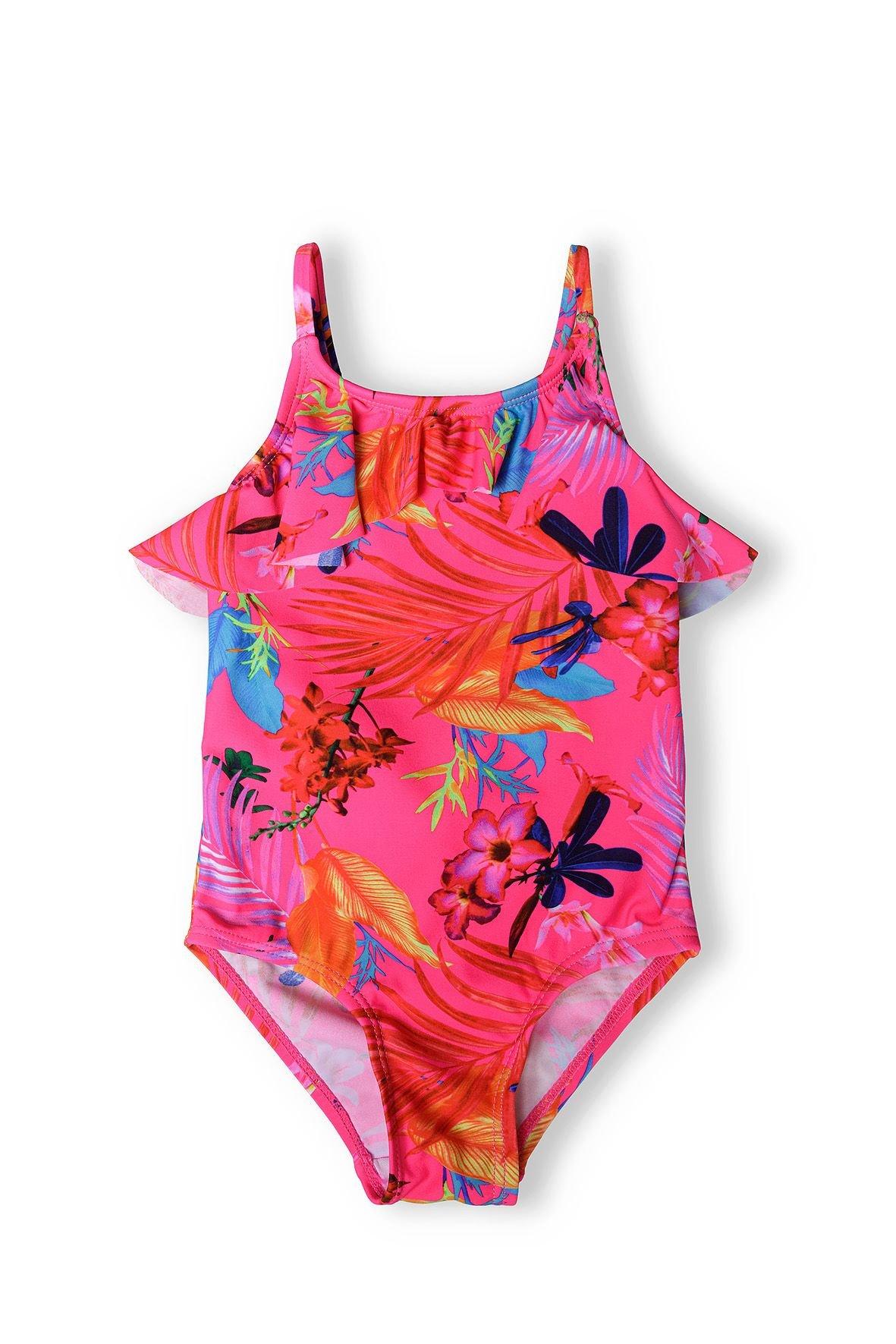 Printed Swimsuit with frills